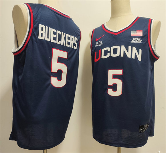 Youth UConn Huskies ACTIVE PLAYER Custom Navy Stitched Basketball Jersey
